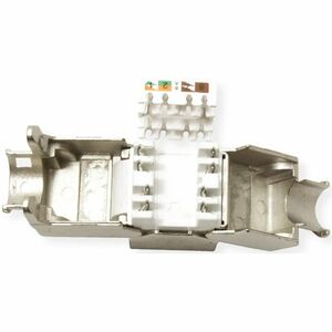 Value Network Connector - 1 x RJ-45 Keystone - Female - Shielding - Silver