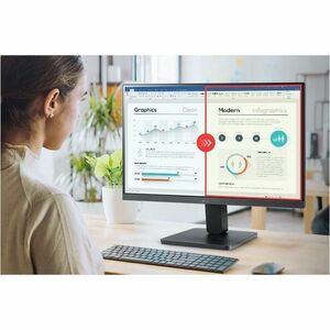 Monitor LCD LG 24MR400-W 24" Class Full HD - 16:9 - Blanco - 60.5cm (23.8") Viewable - Tecnología conmutación en el mismo 