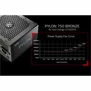 XPG PYLON ATX12V/EPS12V Fuente de alimentación - 750W - Interno - 120 V AC, 230 V AC Entrada - 1 Ventilador(es)