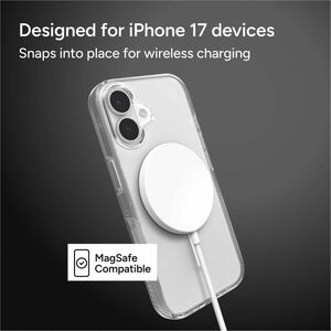 ZAGG Crystal Palace Snap Case for Apple iPhone 17 Smartphone - Textured Edge, Textured Grip - Crystal Clear - Drop Resista