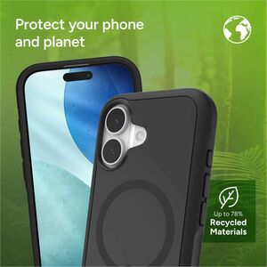 ZAGG Sedona Snap Case for Apple iPhone 17 Smartphone - Flood Black - Impact Absorbing, Drop Resistant, Impact Resistant, S