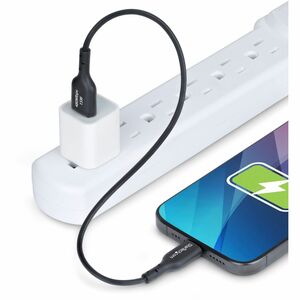 StarTech.com Cavo di ricarica USB-A a USB-C da 30cm, Cavetto di ricarica e sincronizzazione USB 2.0 3A, rivestimento in TP