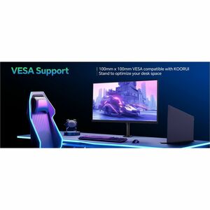KOORUI E2741A 27 Zoll Class 4K UHD LED-Monitor - 16:9 Format - Schwarz - 68,6 cm (27 Zoll) Viewable - IPS-Technologie (In-