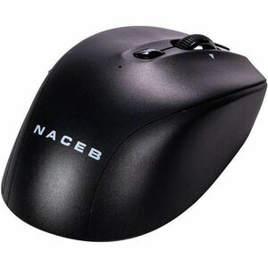 Mouse Naceb - Radiofrecuencia - USB - 5 Botón(es) - Negro - Inalámbrico - 2.40GHz - 1600 dpi - Rueda de desplazamiento - 1