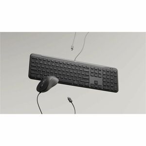 Logitech Signature Slim MK620 Keyboard & Mouse - English (US) - USB Type C Scissors Cable Keyboard - 108 Key - Keyboard/Ke