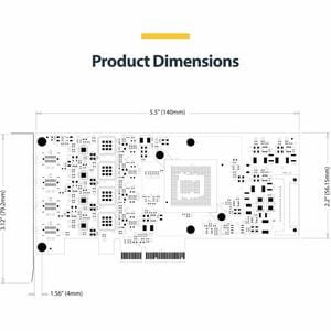 StarTech.com USB Adapter - PCI Express x4 - 1,25 GB/s, 640 MB/s, 60 MB/s, 1,50 MB/s, 140,80 kB/s - Desktop, Server, Smartp