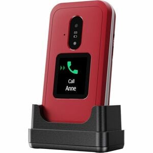 Doro Leva E30 Feature Phone - Flexibler faltbarer Bildschirm - 4G - Weiß, Rot - Flip - kein SIM-Lock