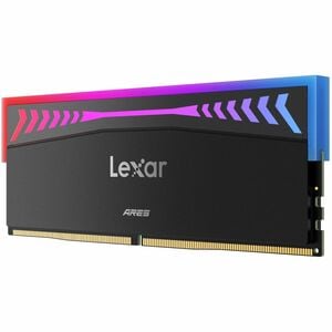 Module mémoire gaming Lexar® Ares DDR5 2nd génération 7600 CL36 1,4 V avec dissipateur thermique et éclairage RGB, Kit 32G