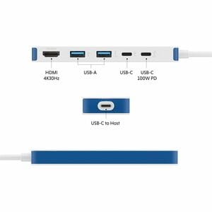 Targus HyperDrive Flex HD4101BUGL USB Type C Docking Station for Notebook, Keyboard, Hard Drive, Tablet PC, Monitor, Deskt
