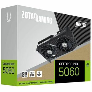 Zotac NVIDIA GeForce RTX 5060 Graphic Card - 8 GB GDDR7 - 7680 x 4320 - 2.50 GHz Boost Clock - 128 bit Bus Width - PCI Exp