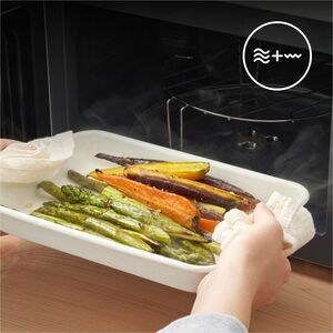 Panasonic NN-GM21 Microwave Oven - White - 20 L Capacity - Microwave, Grilling, Crisping - 5 Power Levels - 800 W Microwav