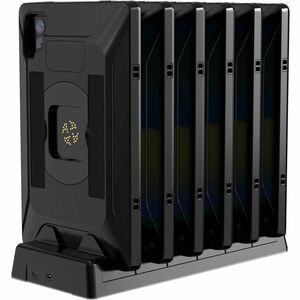 CTA Digital VersaGuard 6 Unit Pogo Charging Dock - Docking/Wireless - Tablet PC, Dock/Charge Case, Phone - 6 Slot - Chargi
