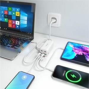 CARGADOR SOBREMESA GAN 100W 3XUSB-C PD3.0 QC5.0 USB-A QC3.0