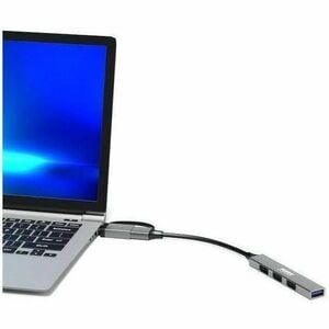 Port USB Hub - USB Type C, USB Type A - 60 MB/s, 640 MB/s - Mouse, Keyboard, Hard Drive, Flash Drive, Notebook, Desktop - 