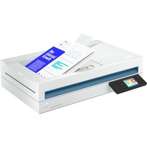 HP ScanJet Pro N4600 fnw1 Flatbed/ADF Scanner - 1200 dpi Optical - 48-bit Color - 24-bit Grayscale - 40 ppm (Mono) - 40 pp