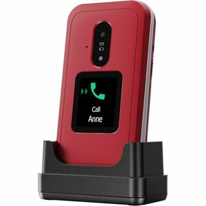 Doro Leva E30 Feature Phone - Flexibler faltbarer Bildschirm - 4G - Weiß, Rot - Flip - kein SIM-Lock