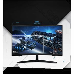 MONITOR SAMSUNG 27 GAMER CURVO ODYSSEY G5 QHD 1MS HDMI DP AJ AL