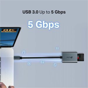 TP-Link UA440C 2 Slot(s) Flash Drive/Flash Card Reader - USB 3.0 Type C - 1.95 TB Flash Drive - 5 GB/s - microSD (TransFla