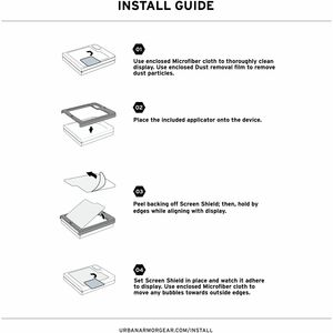 Urban Armor Gear Screen Protector Clear - For AMOLED Smartphone - Scratch Resistant, Abrasion Resistant, Oil Resistant, Fi
