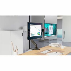 Montage de bureau Kensington SmartFit pour Moniteur - Gris - Horizontal - Réglable en hauteur - 2 Écran(s) supportés - 32"