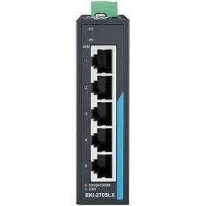 Advantech EKI-2705LX Ethernet Switch - 5 Ports - Gigabit Ethernet, 2.5 Gigabit Ethernet - 10/100/1000Base-T, 2.5GBase-T - 