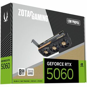 Zotac NVIDIA GeForce RTX 5060 Grafikkarte - 8 GB GDDR7 - Halbe Höhe/Niedrigprofil - 7680 x 4320 - 2,50 GHz Boost-Taktfrequ