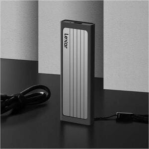 Boîtier Pour Disque Dur Lexar E6 M.2, PCI Express NVMe - USB 3.2 (Gen 2) Type C Interface hôte - 1 x SSD supporté - 2 To T