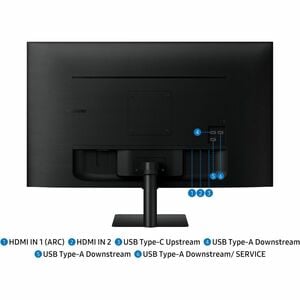 Samsung S32FM700UU 32 Zoll Class 4K UHD Smart-LCD-Monitor - 16:9 Format - Schwarz - 81,3 cm (32 Zoll) Viewable - Vertical-