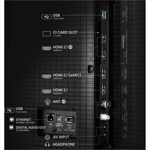 Smart LED-LCD TV Hisense U7Q 55U79Q - 139,7 cm - 4K UHDTV - High Dynamic Range (HDR) - Nero - HDR10, HDR10+, HDR10+ Adapti