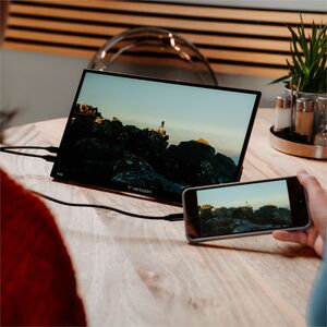 Monitor LCD Touchscreen Verbatim PMT-14 - 355,6 mm (14") Class - 16:9 - 6 ms - 35,6 cm (14") Viewable - Capacità - 10 Poin