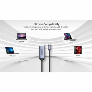 1.8M USB-C To DP1.4 8K 60Hz Adapter Cable Space Grey UNITEK Gift Box
