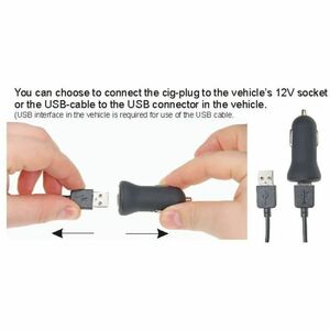 Brodit Wired Cradle for Smartphone - Charging Capability - USB Type C - Black