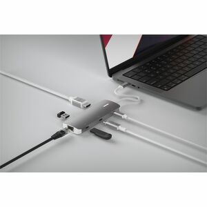 LINQ USB Type C Docking Station for Tablet, Notebook, Mouse, Keyboard, Hard Drive, Flash Drive - Charging Capability - Mem