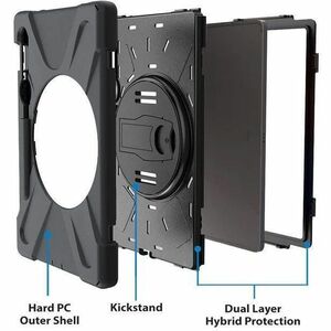 Strike Rugged Rugged Carrying Case Samsung Galaxy Tab S10 FE, Galaxy Tab S10 Lite, Galaxy Tab S7, Galaxy Tab S8, Galaxy Ta