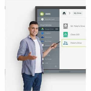 BenQ RE8604A 2184.40 mm 4K UHD LCD Collaboration Display - ARM Cortex A73 - 8 GB - Infrared (IrDA) - Touchscreen - 16:9 As