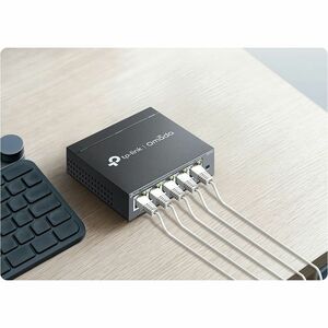 TP-Link Omada ES205G 5 Ports Manageable Ethernet Switch - Gigabit Ethernet - 10/100/1000Base-T - 2 Layer Supported - Twist