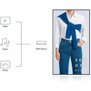 ViewSonic CDE5014-2C 1270 mm LCD Digital Signage Display - 24 Hours/7 Days Operation - Energy Star - Thin Film Transistor 