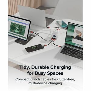 Plugable USB C to USB C Cable, Data Blocker Charge Only Cable 6in (Pack of 5): 240W Safe Charging - for MacBook Pro, iPhon