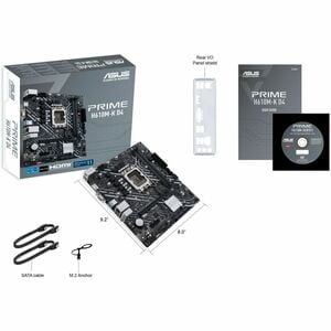 Carte Mère Asus Prime H610M-K D4 - Intel H610 Chipset - Socket LGA-1700 - Micro ATX - Cœur, Pentium Gold, Celeron processe