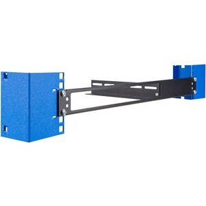 Innovation 1U Rack-mountable Rack Shelf for Switch - 289.56 mm Rack Width x 200.66 mm Rack Depth - Black Powder Coat - TAA