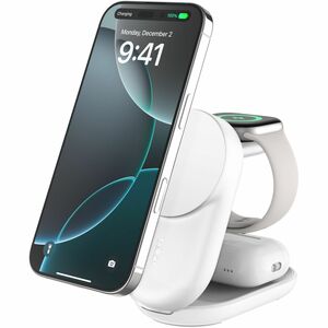 Belkin UltraCharge Induktionsladegerät - Weiß - für Qi2-fähiges Gerät, iPhone, AirPod, Smartwatch, Smartphone - Eingangsst