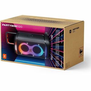 JBL PartyBox 520 Portable Bluetooth Speaker System - 400 W RMS - Black - 40 Hz to 20 kHz - Battery Rechargeable - 1