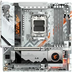 Aorus Ultra Durable B850M A ELITE WF7 ICE-P Gaming Desktop Motherboard - AMD B850 Chipset - Socket AM5 - Micro ATX - Ryzen