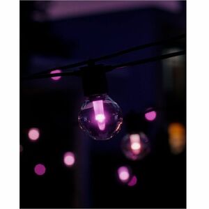 Philips Hue Festavia Globe Outdoor String Lights 45 ft - 16 Bulb - Shatter Proof, Durable, Water Proof, Weather Proof, Col