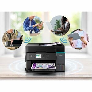 Epson L6370 Wired & Wireless EcoTank Inkjet Multifunction Printer - Colour - Copier/Printer/Scanner - 4800 x 1200 dpi Prin