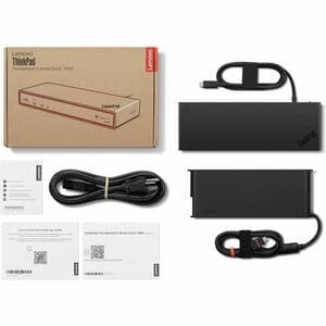 Lenovo 13 Port(s) Thunderbolt 5 Docking Station for Monitor, Notebook, Microphone, Mobile Workstation - Charging Capabilit
