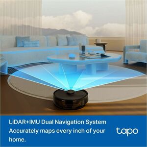 Tapo RV30 Max Schnurlos Saugroboter/Moproboter - 45 W Antrieb - 300 ml Staubkapazität - 300 ml Wassertankkapazität - Filte
