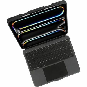 Targus VersaVu THZ989UK Tastatur/Cover (Folie) für 33 cm (13 Zoll) Apple iPad Pro 13 (2024) Tablet - Schwarz - Thermoplast