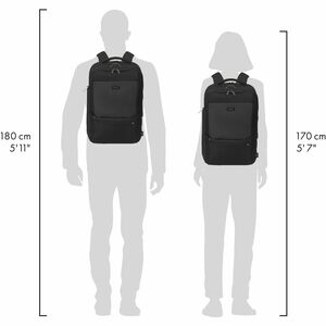 Dicota FIVE Tasche (Rucksack) für 38,1 cm (15 Zoll) bis 43,9 cm (17,3 Zoll) Notebook - Schwarz - 900D Polyethylenterephtha
