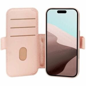 dbramante1928 ApS Lynge Carrying Case (Wallet) Apple iPhone 17 Pro Smartphone - Pink Sand - Stain Resistant - Plastic, Lea